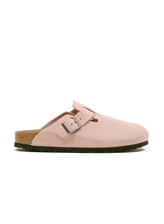 Boston Suede Leather Pink Clay