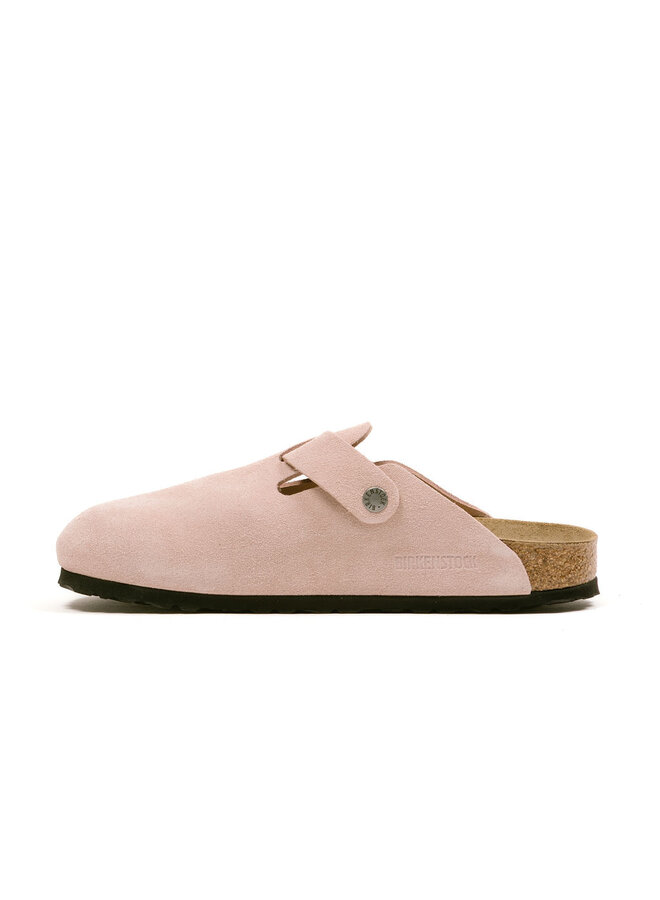 Boston Suede Leather Pink Clay