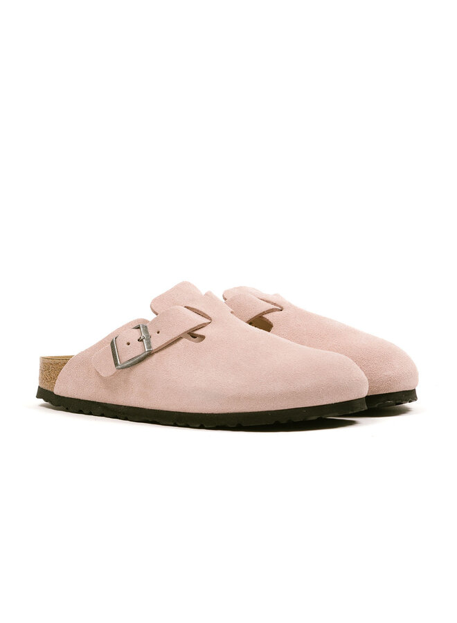 Boston Suede Leather Pink Clay