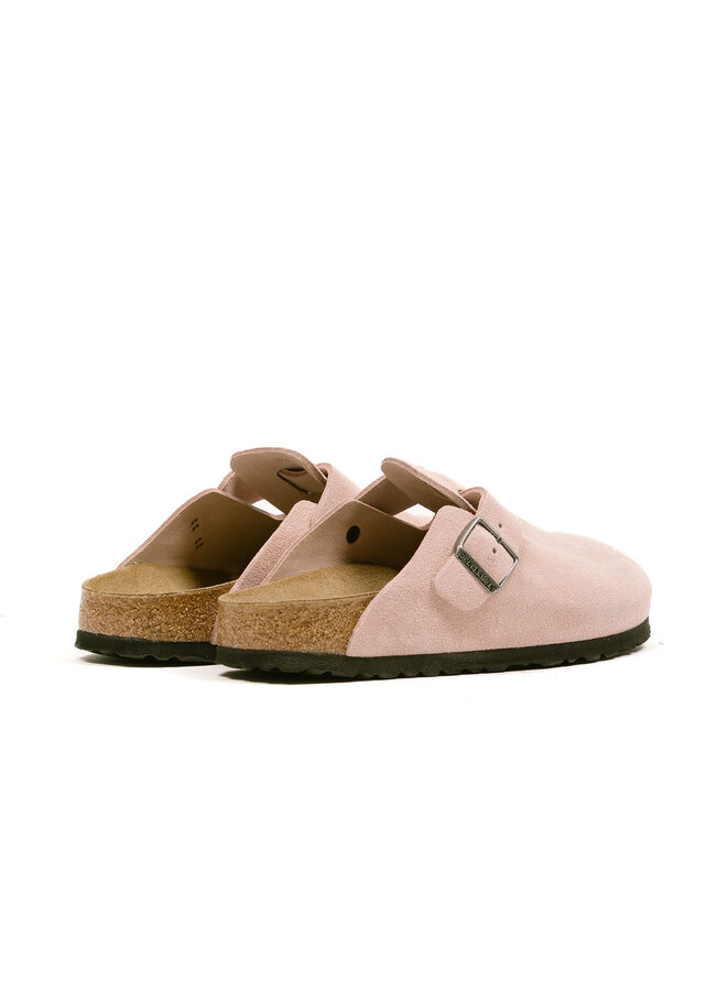 Boston Suede Leather Pink Clay