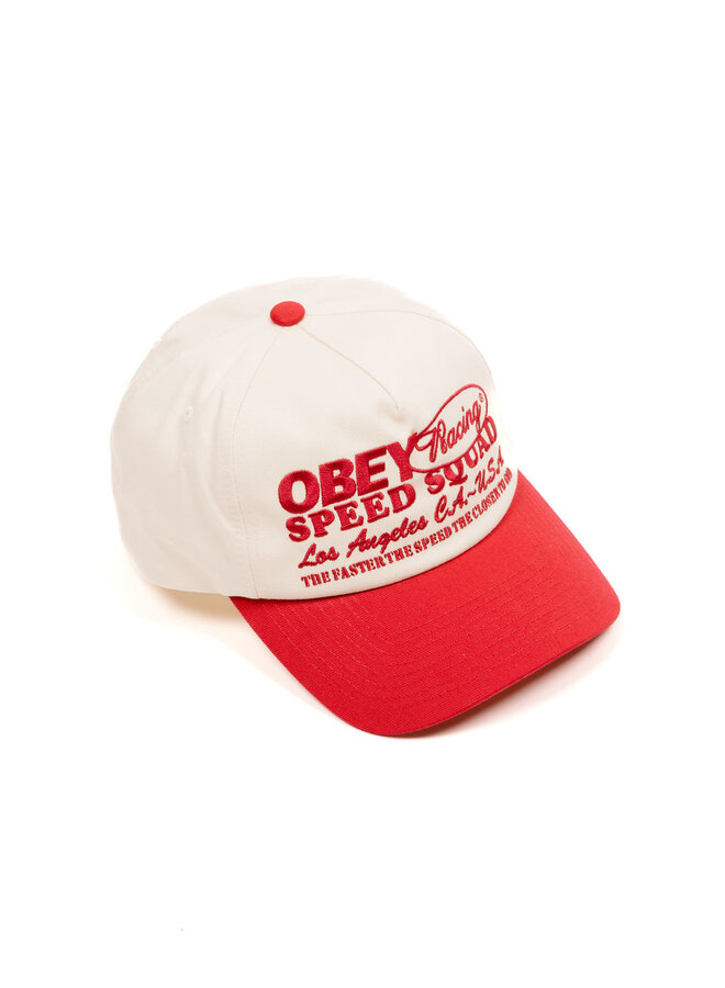 Obey Speed Squad 5 Panel Sb True Red Multi