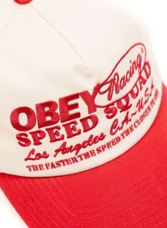 Obey Speed Squad 5 Panel Sb True Red Multi