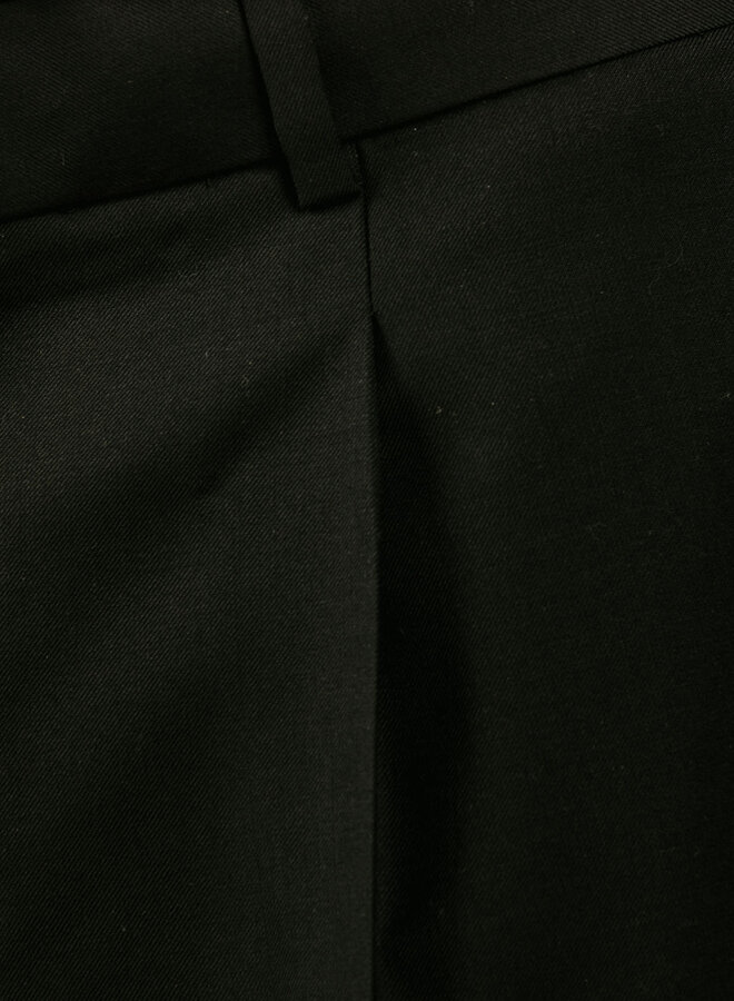 Tropical Wool Blend Tailored Shorts Black