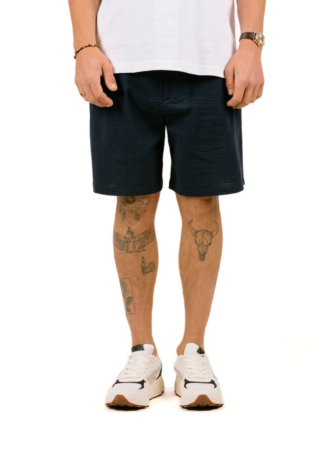 Seersucker Shorts Navy