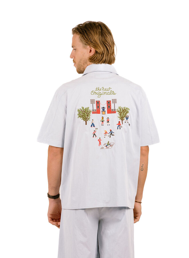 Block Party Shirt Light Blue