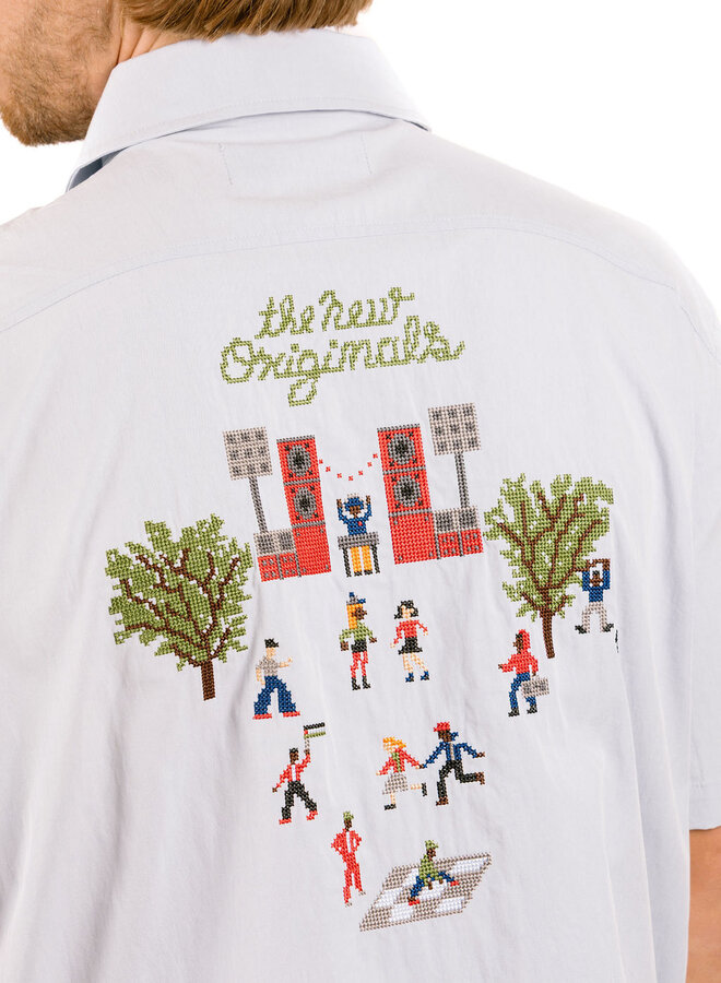 Block Party Shirt Light Blue