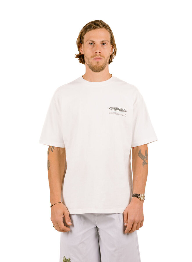 Shaper Tee Overdyed White