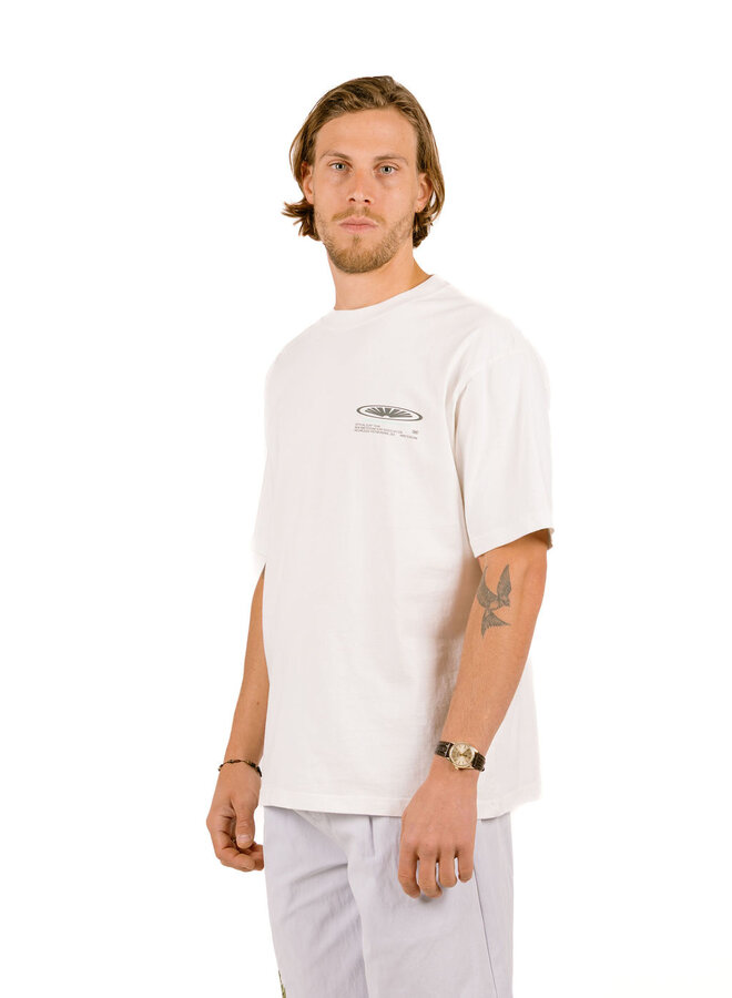 Shaper Tee Overdyed White