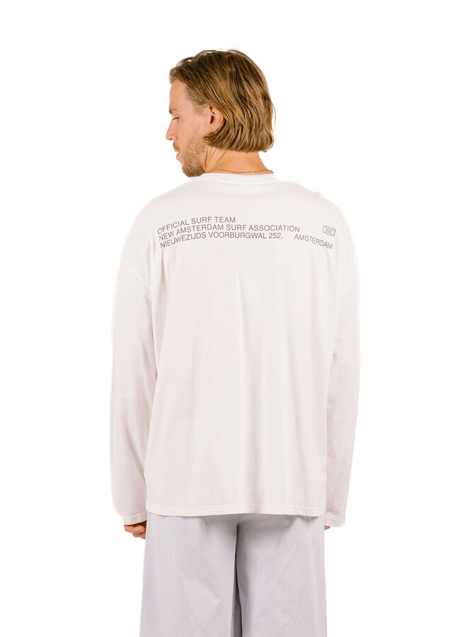 Shaper Longsleeve Overdyed White