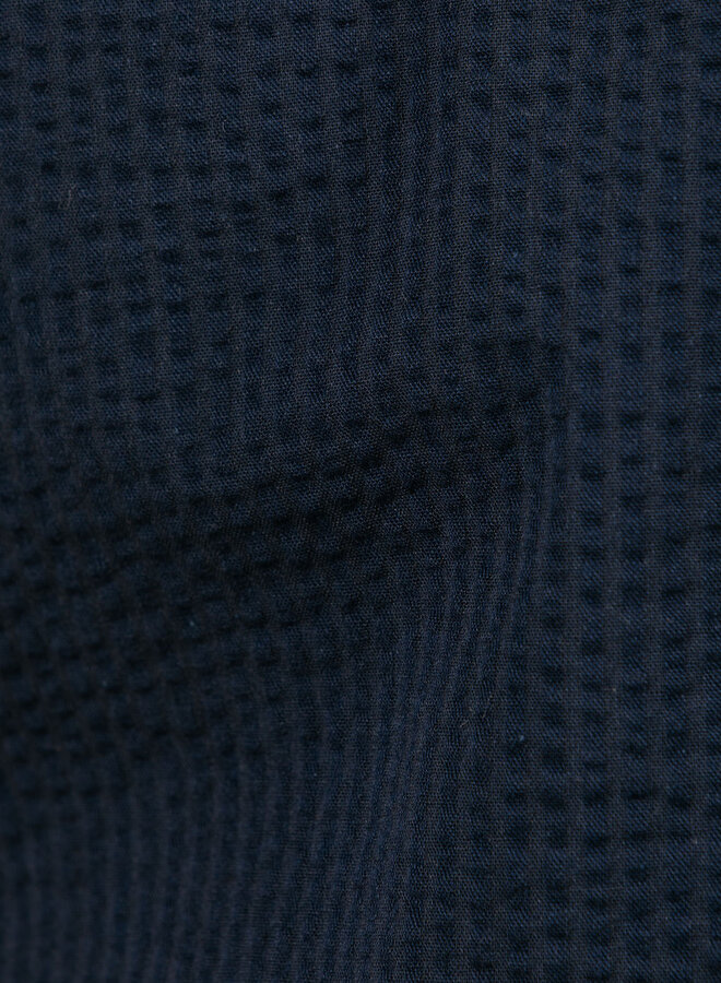 Seersucker Camp Shirts Navy