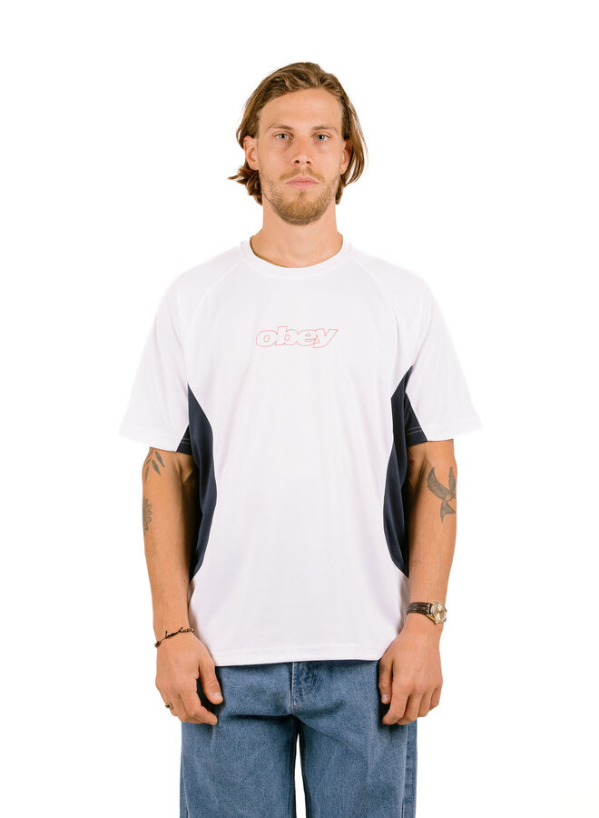 Obey Runner Active Top White Multi
