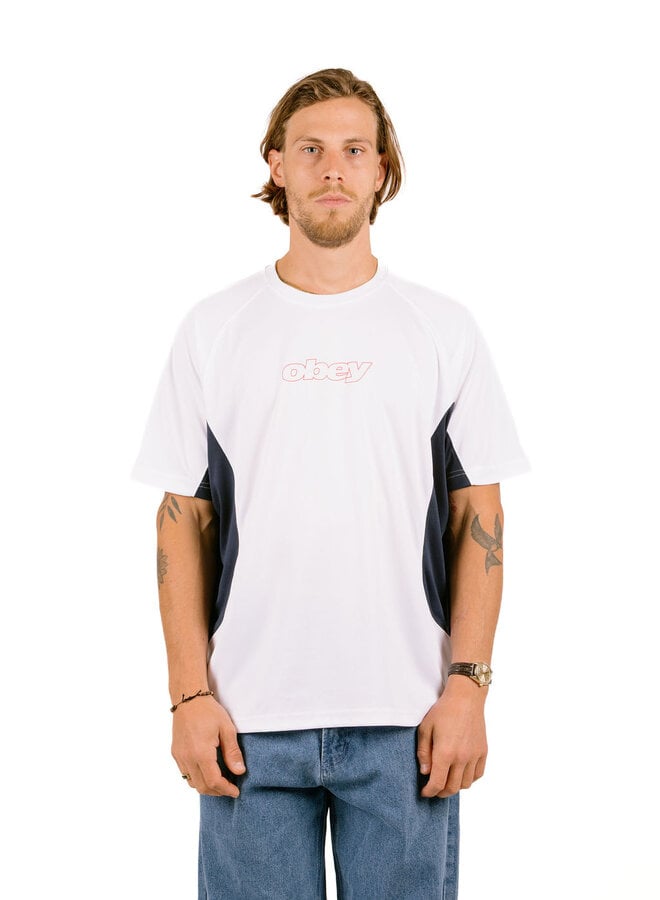 Obey Runner Active Top White Multi