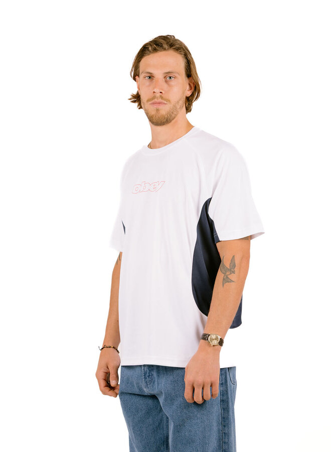 Obey Runner Active Top White Multi