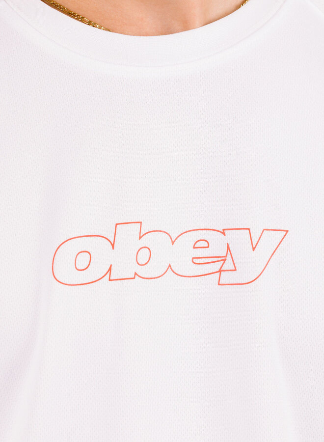Obey Runner Active Top White Multi