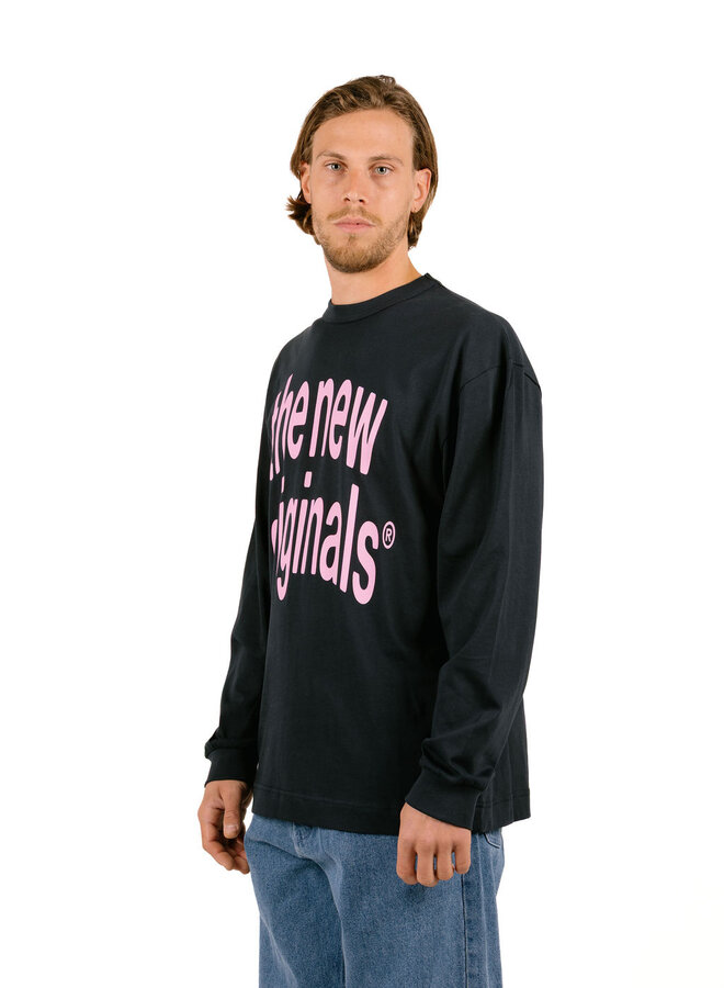 Big Logo Longsleeve Navy / Pinik