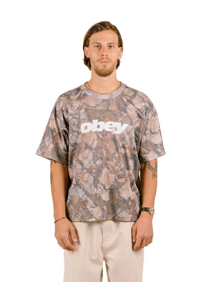 Obey Practice Jersey Ss Fence Camo