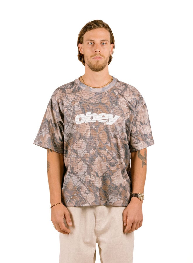 Obey Practice Jersey Ss Fence Camo