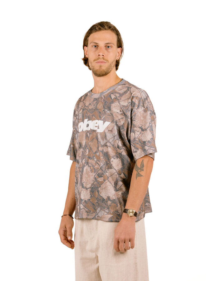 Obey Practice Jersey Ss Fence Camo