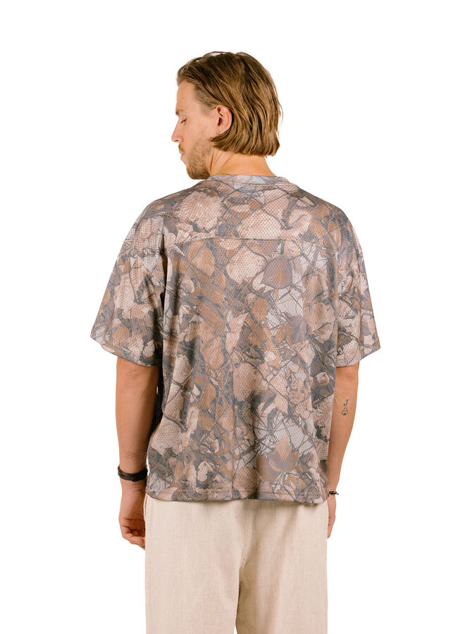 Obey Practice Jersey Ss Fence Camo