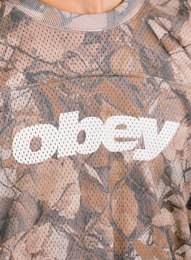 Obey Practice Jersey Ss Fence Camo