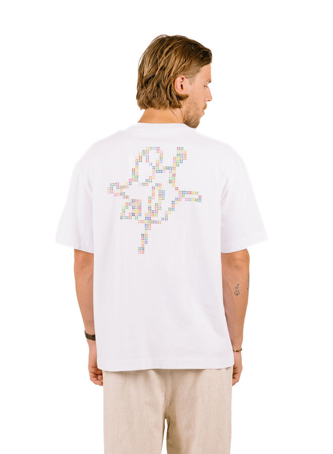Dotted Monogram Tee Optical White