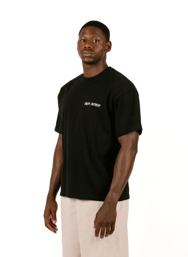 Pixel Flower T-Shirt Black