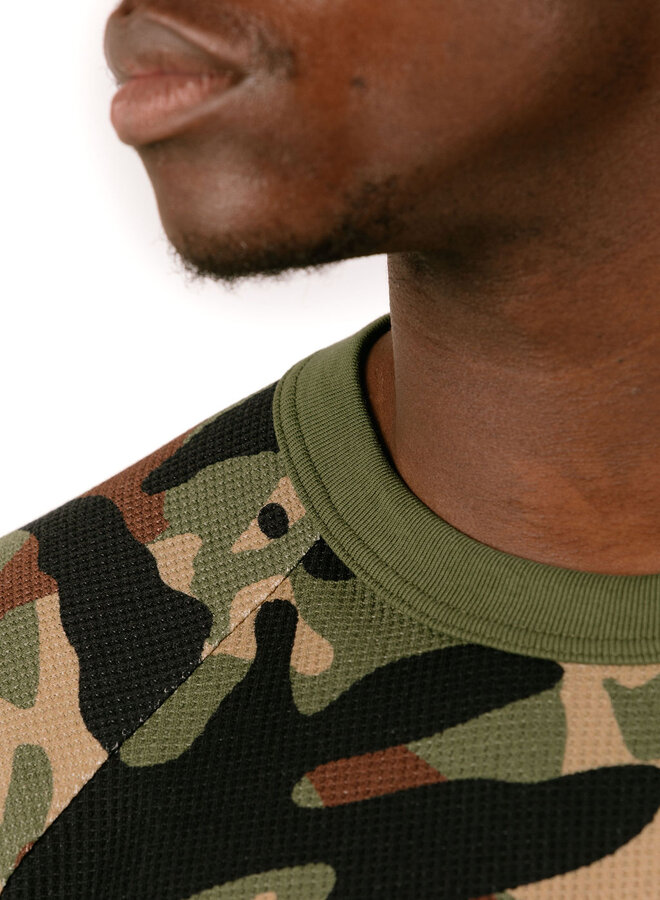 Emblem Camo Waffle Tee Lion Camo / Camo Print