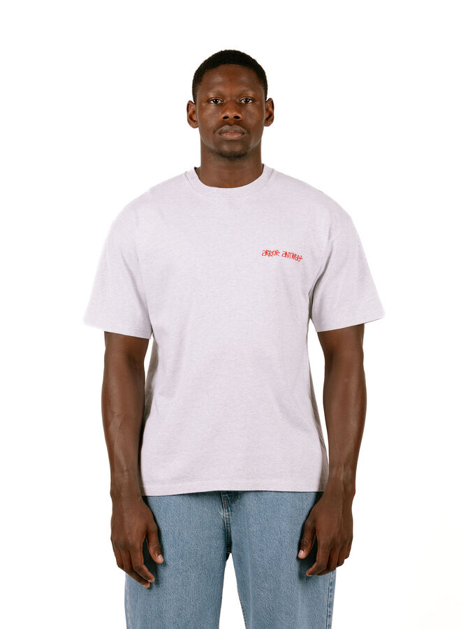 Red Flower Quartet T-Shirt Grey