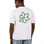 Green Line Flower T-Shirt White