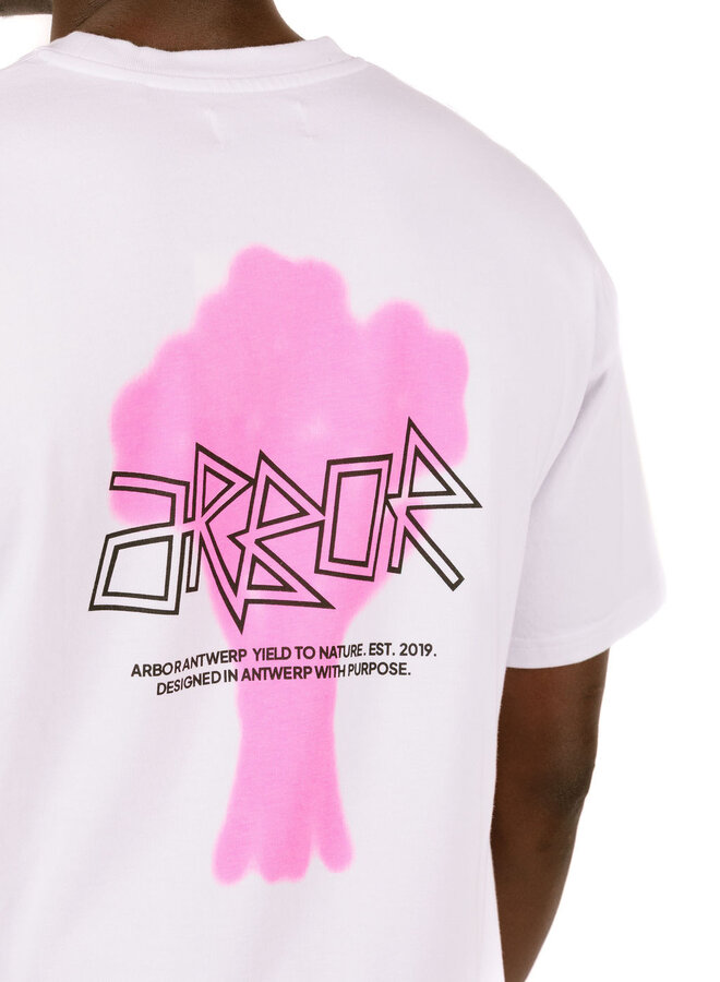 Floral Bouquet Pink T-Shirt White