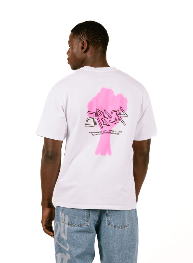 Floral Bouquet Pink T-Shirt White