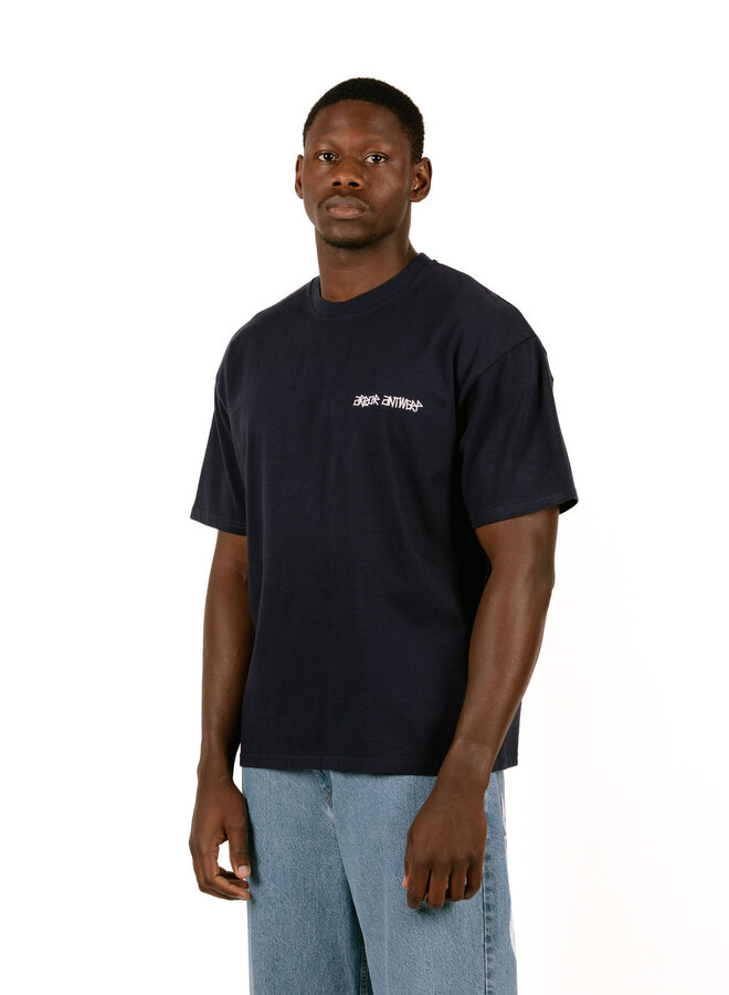Faded Flower T-Shirt Blue
