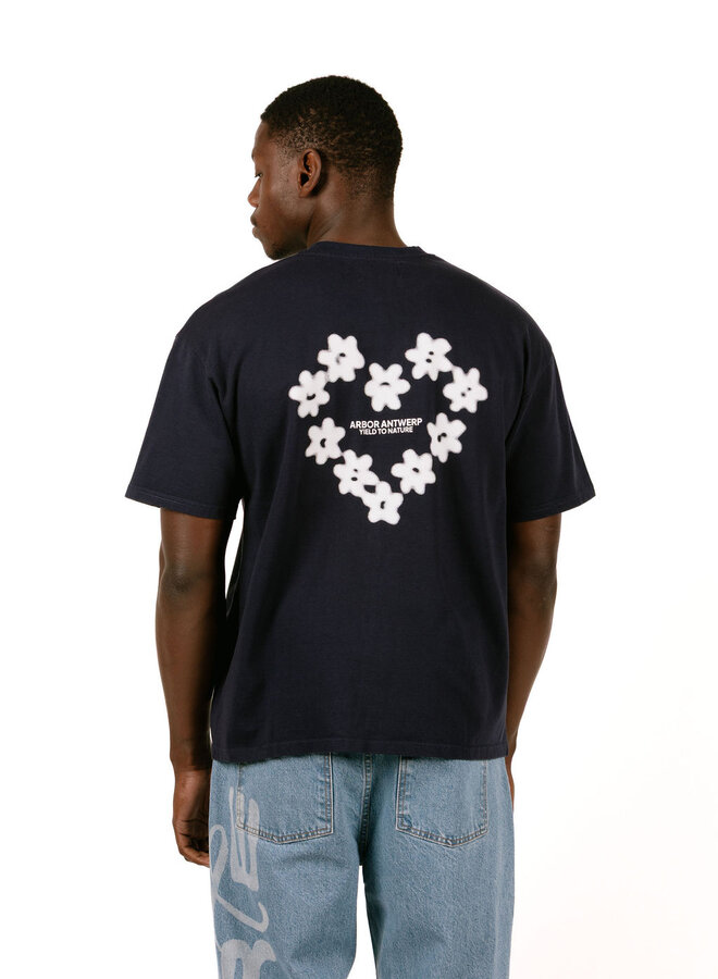 Faded Flower T-Shirt Blue