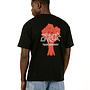 Floral Bouquet Red T-Shirt Black