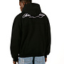 Cursive Zipper Hoodie Black