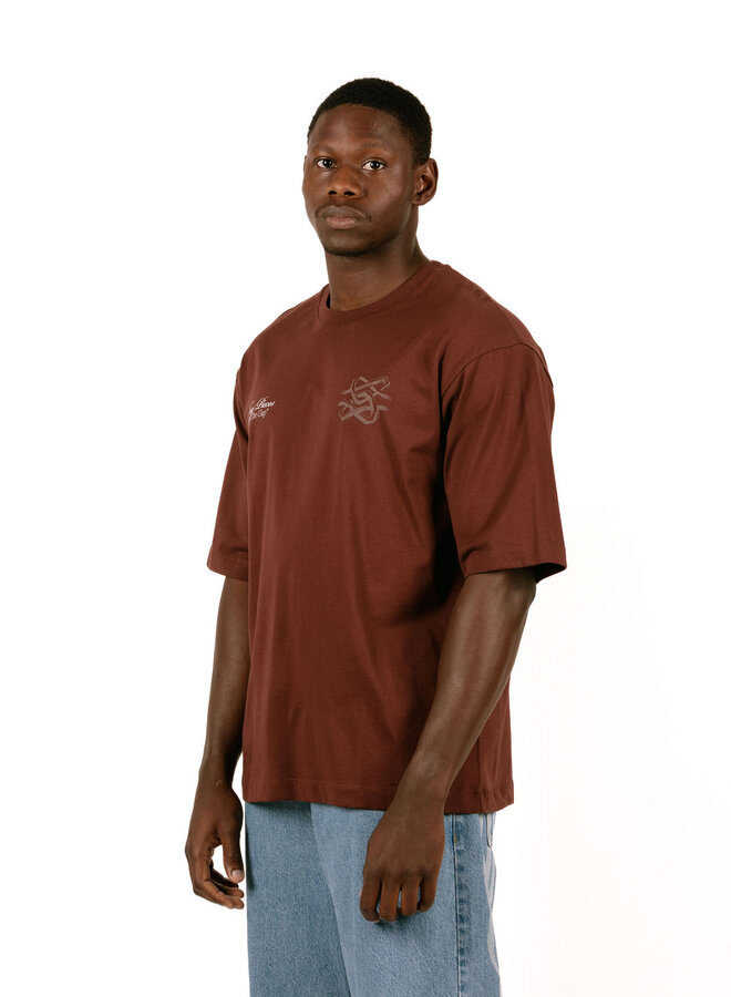 T-Shirt Boxy Bridge the Gap Bitter Chocolate