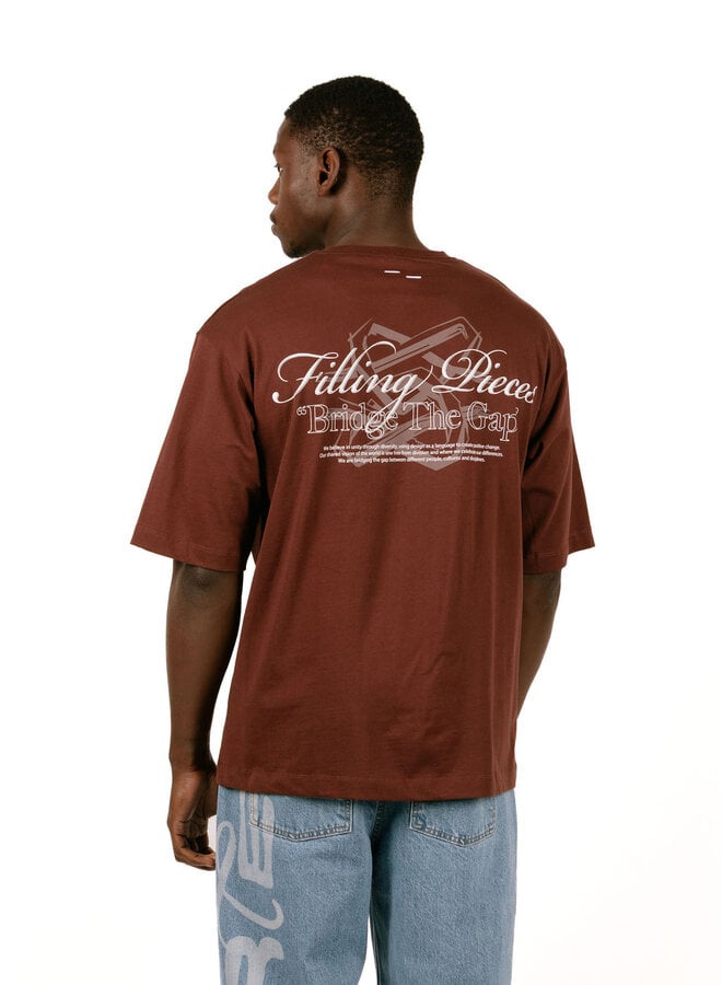 T-Shirt Boxy Bridge the Gap Bitter Chocolate