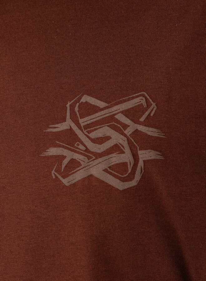T-Shirt Boxy Bridge the Gap Bitter Chocolate