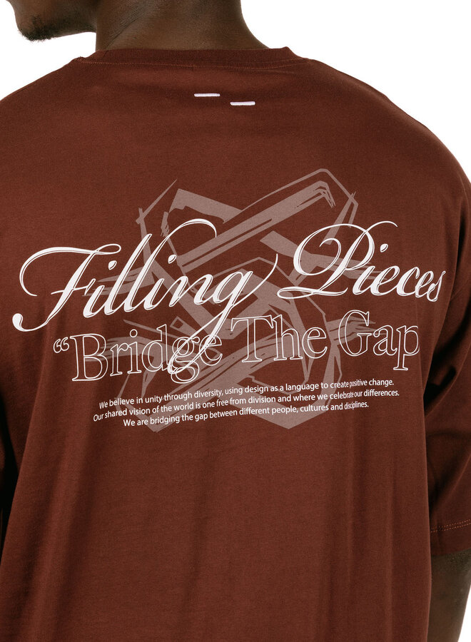 T-Shirt Boxy Bridge the Gap Bitter Chocolate