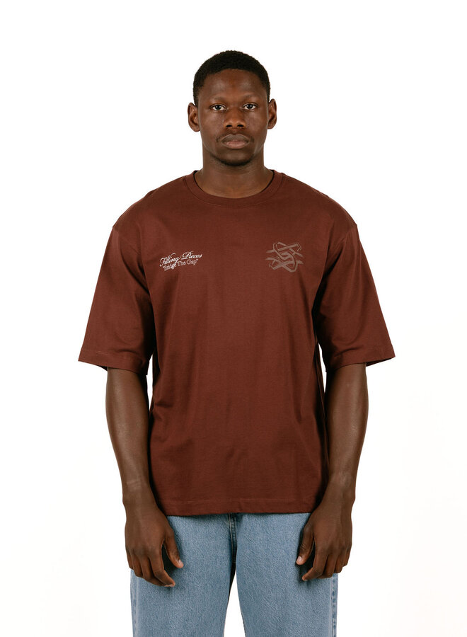 T-Shirt Boxy Bridge the Gap Bitter Chocolate