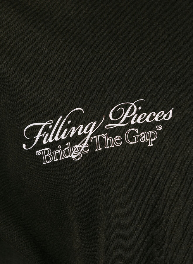 T-Shirt Boxy Bridge the Gap Vintage Black