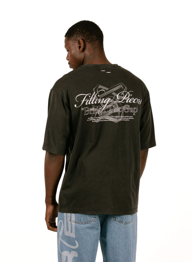 T-Shirt Boxy Bridge the Gap Vintage Black