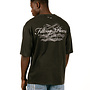 T-Shirt Boxy Bridge the Gap Vintage Black