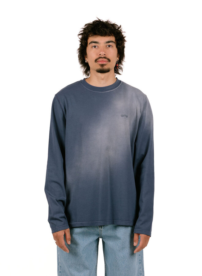 Stencil Sunfade Longsleeve Navy
