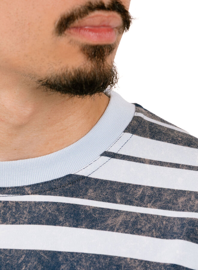 Sunfade Striped Longsleeve Navy / Light Blue