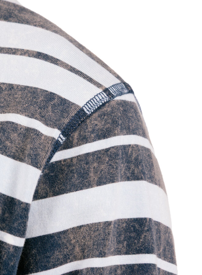 Sunfade Striped Longsleeve Navy / Light Blue