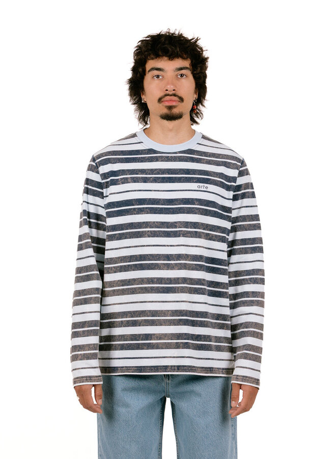 Sunfade Striped Longsleeve Navy / Light Blue