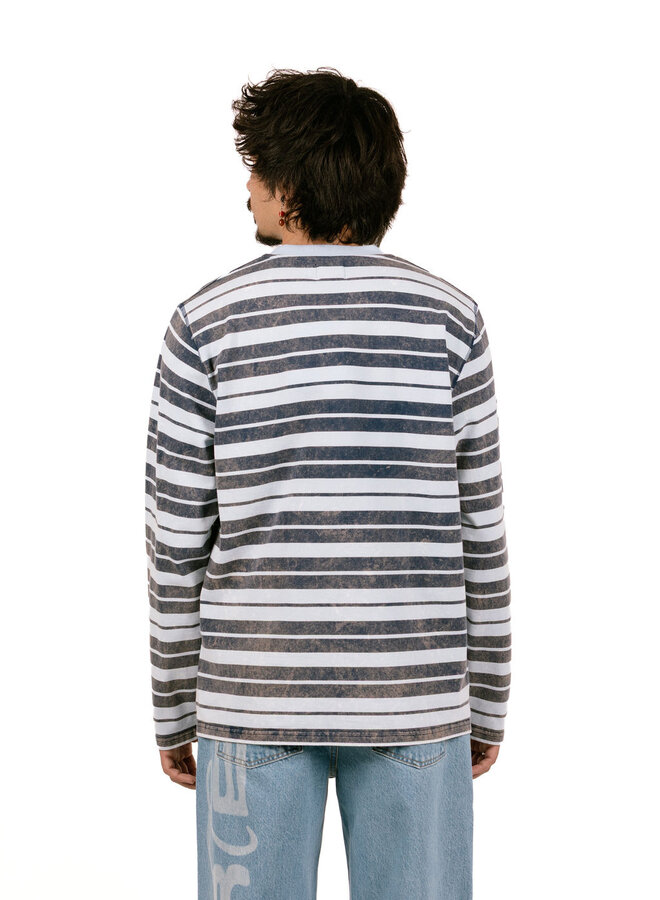 Sunfade Striped Longsleeve Navy / Light Blue