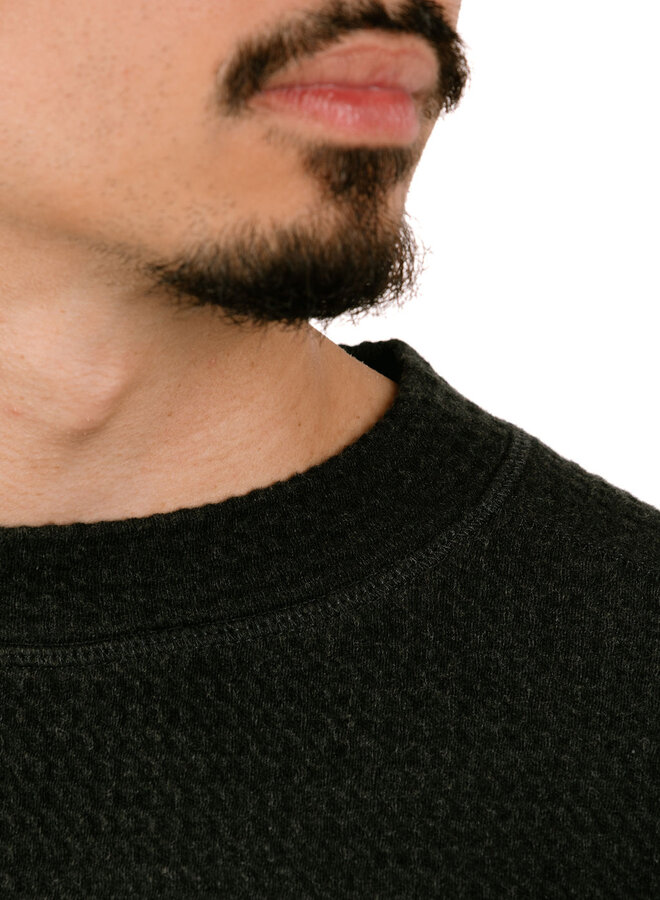 Waffle Crewneck Charcoal
