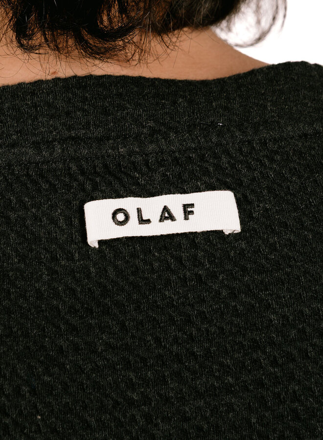 Waffle Crewneck Charcoal